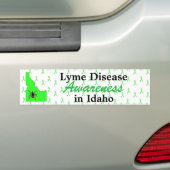 Lyme-bewustzijn in Idaho bumpersticker (Op auto)