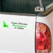 Lyme-bewustzijn in Idaho bumpersticker (Op Truck)