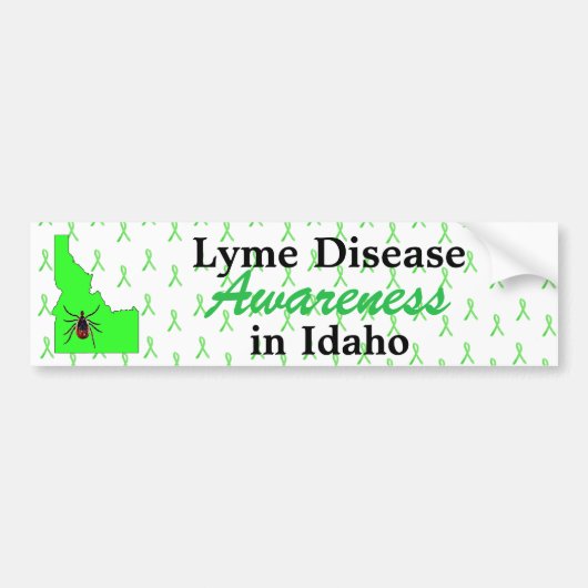 Lyme-bewustzijn in Idaho bumpersticker (Voorkant)