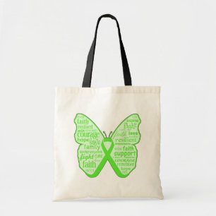 Lyme Disease Awareness Butterfly Ribbon Tote Bag