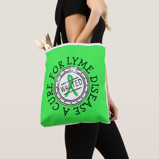 Lyme Disease Awareness Canvas tas (Dichtbij)