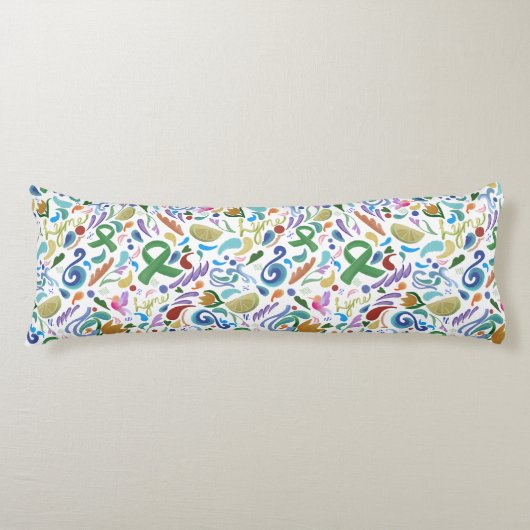 Lyme Disease Awareness Gifts Body Pillow Lichaamskussen (Voorkant)