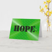 Lyme Disease Awareness "Hope" Card Kaart (Gele Bloem)