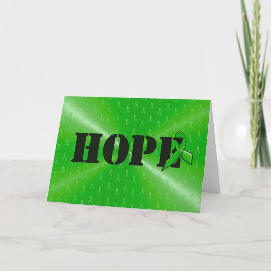 Lyme Disease Awareness "Hope" Card Kaart (Voorkant)