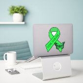 Lyme Disease Awareness linten vlinder Sticker (Laptop op bureau)
