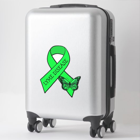 Lyme Disease Awareness linten vlinder Sticker (Koffer)