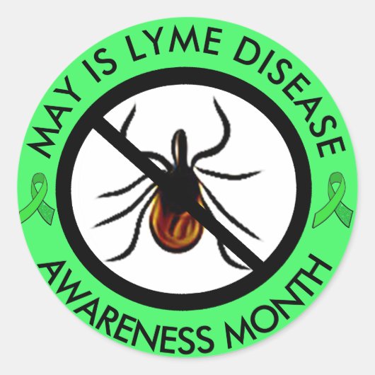 Lyme Disease Awareness Maand Stickers (Voorkant)