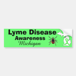Lyme Disease Awareness Michigan Bumpersticker
