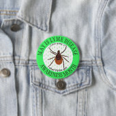 Lyme Disease Awareness Month Deer Tick Button (In situ)