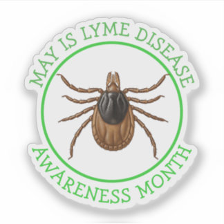 Lyme Disease Awareness Month | Deer Tick  Sticker