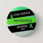 Lyme Disease Awareness Month Ribbon Button (Voorkant)