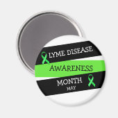 Lyme Disease Awareness Month Ribbon Magnet (Voorkant / Achterkant)