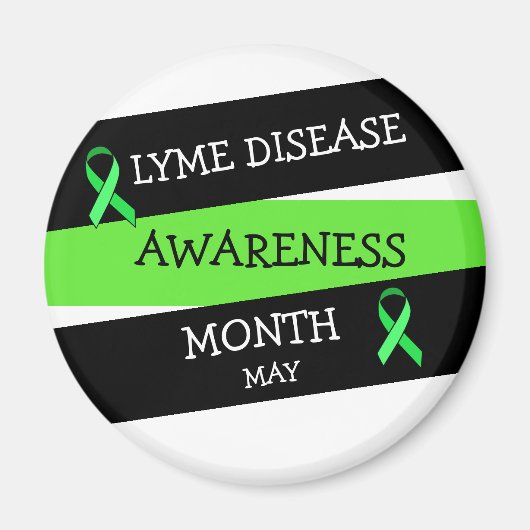 Lyme Disease Awareness Month Ribbon Magnet (Voorkant)