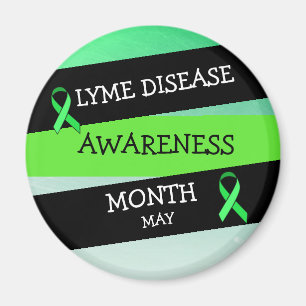 Lyme Disease Awareness Month Ribbon Magnet