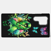 Lyme Disease Awareness Ribbon and Butterflies Samsung Galaxy Hoesje (Achterkant horizontaal)