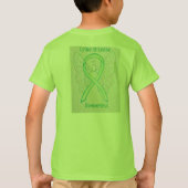Lyme Disease Awareness Ribbon Angel Custom T-shirt (Achterkant)