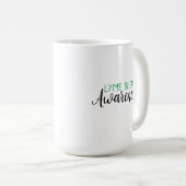 Lyme Disease Awareness Ribbon Koffiemok (Voorkant rechts)