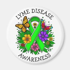 Lyme Disease Awareness Ribbon Magneet