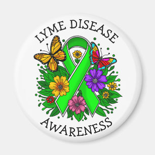 Lyme Disease Awareness Ribbon Magneet