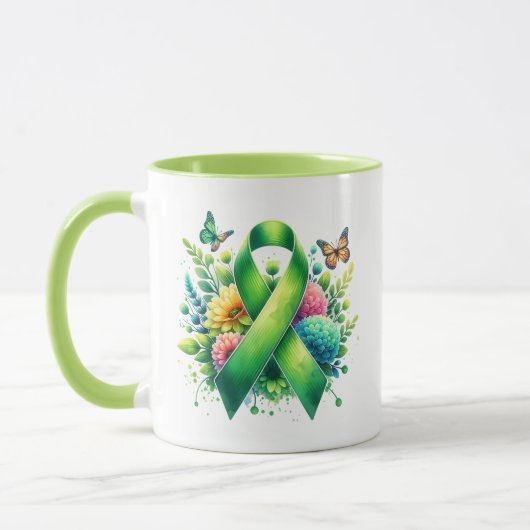 Lyme Disease Awareness Ribbon Mok (Links)