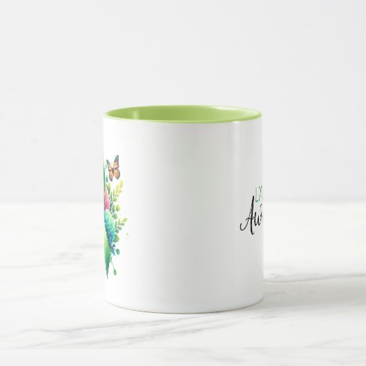 Lyme Disease Awareness Ribbon Mok (Midden)