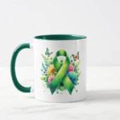 Lyme Disease Awareness Ribbon Mok (Links)