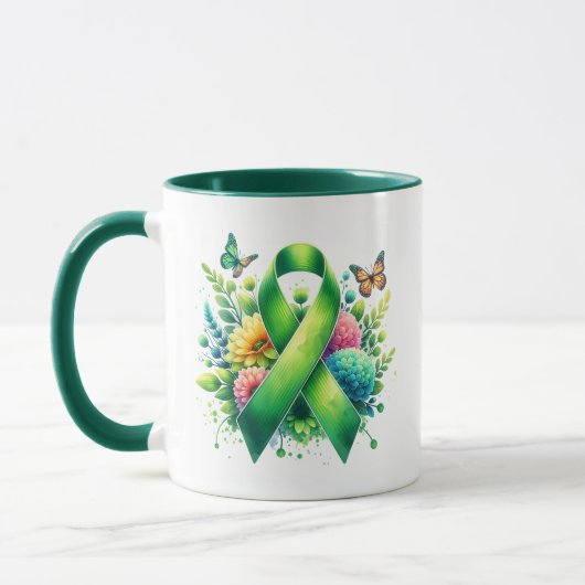 Lyme Disease Awareness Ribbon Mok (Links)