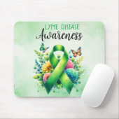 Lyme Disease Awareness Ribbon Muismat (Met muis)