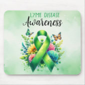 Lyme Disease Awareness Ribbon Muismat (Voorkant)