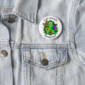 Lyme Disease Awareness Ribbon Ronde Button 5,7 Cm (In situ)