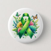 Lyme Disease Awareness Ribbon Ronde Button 5,7 Cm (Voorkant)