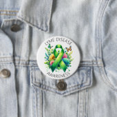 Lyme Disease Awareness Ribbon Ronde Button 7,6 Cm (In situ)