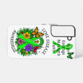 Lyme Disease Awareness Ribbon Samsung Galaxy Hoesje (Achterkant horizontaal)