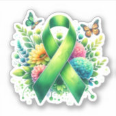 Lyme Disease Awareness Ribbon Sticker (Voorkant)