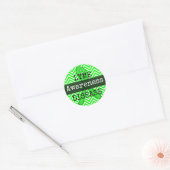Lyme Disease Awareness Ribbon Stickers (Envelop)