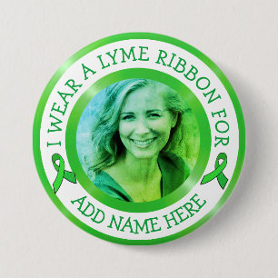 Lyme Disease Awareness Ribbon Support Button