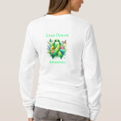 Lyme Disease Awareness Ribbon T-shirt (Achterkant)