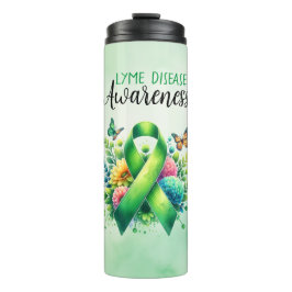 Lyme Disease Awareness Ribbon Thermosbeker