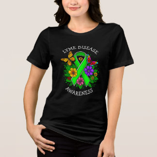 Lyme Disease Awareness Ribbon Tri-Blend Shirt