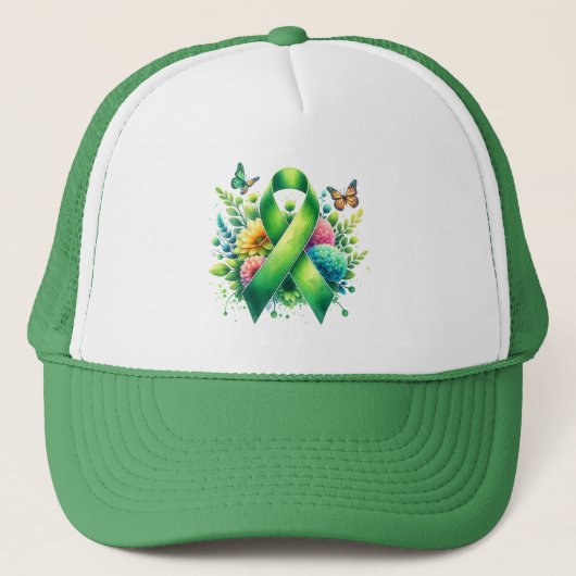 Lyme Disease Awareness Ribbon Trucker Pet (Voorkant)