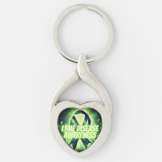Lyme Disease Awareness Ribbon uniek ontworpen Sleutelhanger