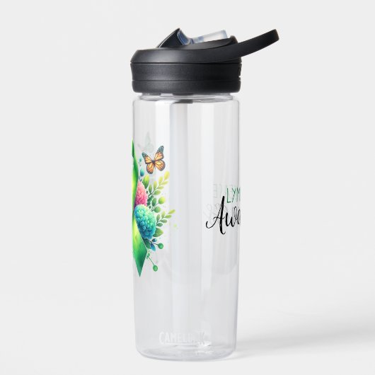 Lyme Disease Awareness Ribbon Waterfles (Links)