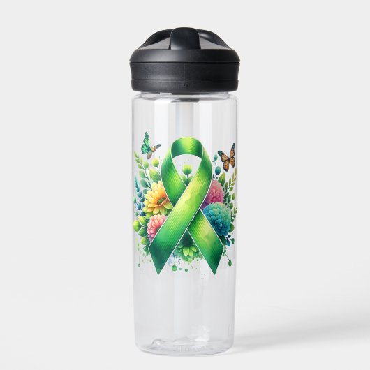 Lyme Disease Awareness Ribbon Waterfles (Voorkant)