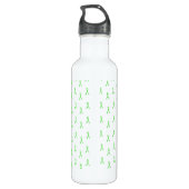 Lyme Disease Awareness Ribbon Waterfles Waterfles (Achterkant)
