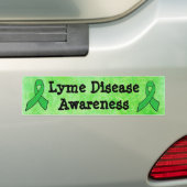 Lyme Disease Awareness Ribbons Bumpersticker (Op auto)