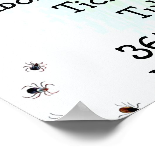 Lyme Disease Awareness Tick Poster (Hoek)