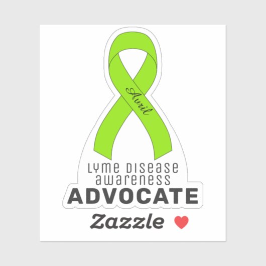 Lyme Disease Awareness Vinyl Sticker (Vel)