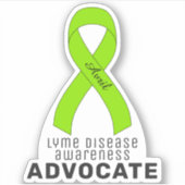 Lyme Disease Awareness Vinyl Sticker (Voorkant)