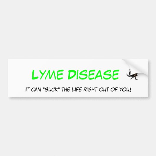 Lyme Disease Bumpersticker (Voorkant)