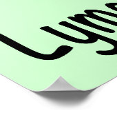 Lyme Disease Butterfly Awareness Ribbon Poster (Hoek)